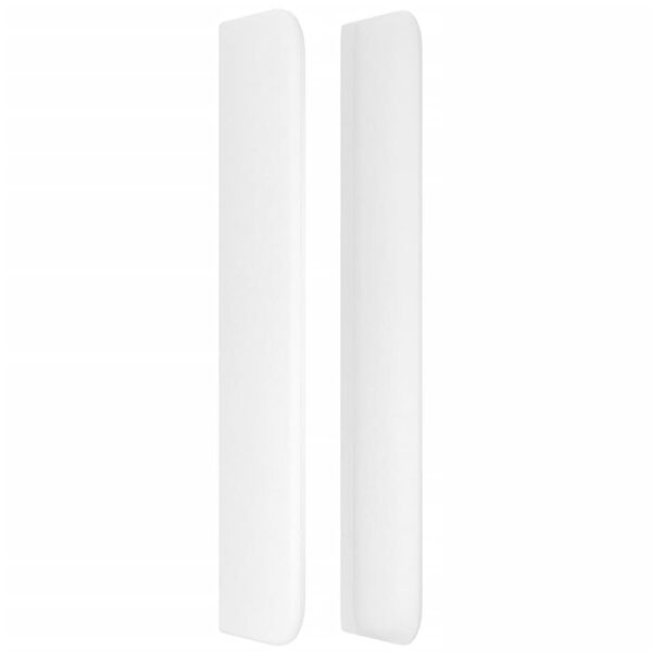 vidaXL Uzglavlje s ušima bijelo 103x16x118/128 cm od umjetne kože