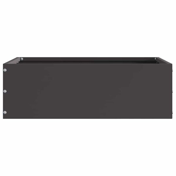 vidaXL Ograda oko Travnjaka 6 pcs Crna 40 x 40 x 13 cm Čelik