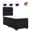 vidaXL Box spring krevet s madracem crni 80 x 200 cm bar&scaron;unasti