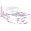 vidaXL Krevetna konstrukcija s uzglavljem Sonoma hrast 140 x 200 cm