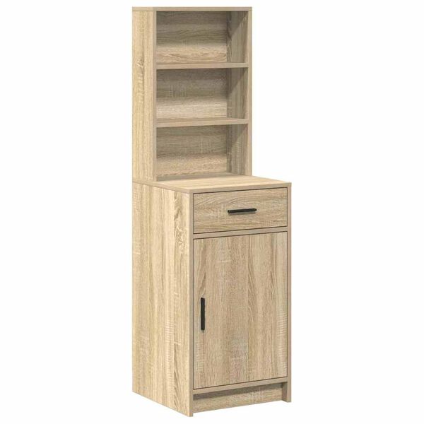 vidaXL Highboard Sonoma hrast 40 x 40,5 x 135 cm Konstruirano drvo