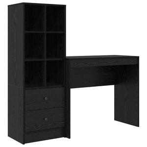 vidaXL Stol Crni hrast 135,5 x 40 x 127 cm 2 kom.