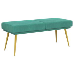vidaXL Klupa s dvostrukim slojem Tirkizna 120 x 45 x 46 cm Bar&scaron;un