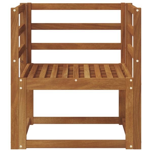 vidaXL Vanjski kauč Čvrsto drvo akacije Prirodna