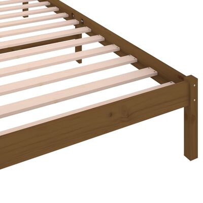 vidaXL Okvir za krevet od masivne borovine 100 x 200 cm boja meda