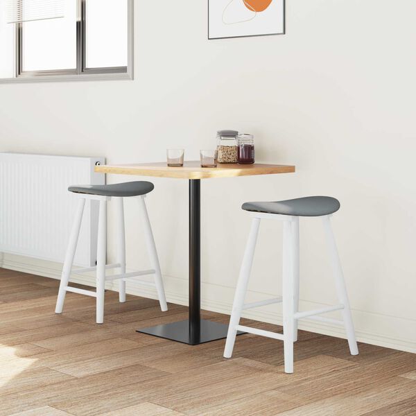 vidaXL Trpezarijske stolice 2 pcs Bijelo 46 x 37 x 63 cm