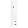 vidaXL Visoka komoda bijeli 34,5x34x180 cm od konstruiranog drva