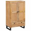 vidaXL Highboard s ladicama Smeđa 40 x 33 x 110 cm Čvrsto drvo manga