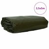vidaXL Cerada 650g / m&sup2; Maslinasto zelena 3,5 x 5 m