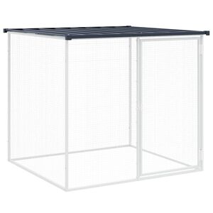 vidaXL Kavez za koko&scaron;i s krovom antracit 103x98x90 cm pocinčani čelik