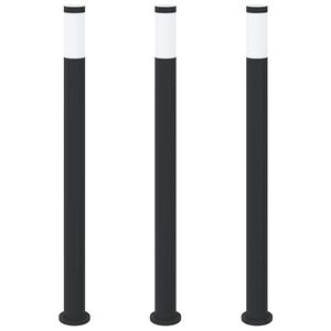 vidaXL Stupić za zidne lampe 3 kom 110 cm od nehrđajućeg čelika IP44