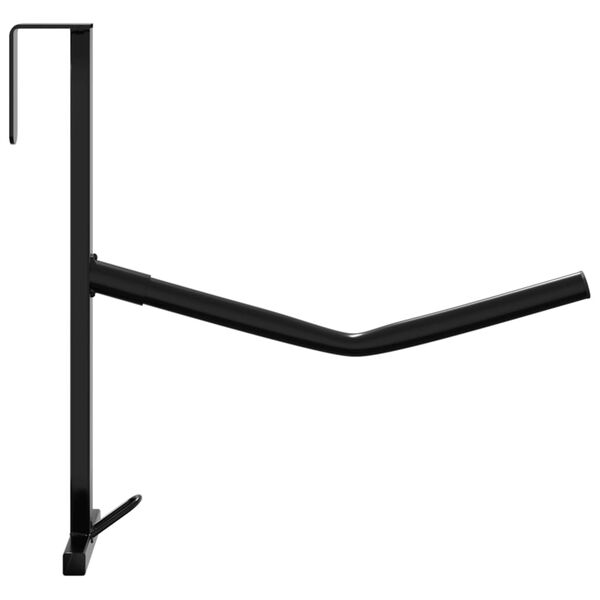 vidaXL Stalak za sedlo s kukom za uzde prijenosni crni željezni