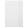vidaXL Klupa za cipele sjajna bijela 80 x 30 x 45 cm konstruirano drvo
