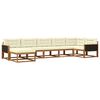 vidaXL Set vanjskih sofa 7 kom. Prirodna i krem