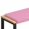 vidaXL Jastučić za klupu Tkanina Ružičasta Dubina 35 cm
