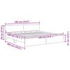 vidaXL Krevetna konstrukcija Staro drvo 180 x 200 cm Konstruirano drvo
