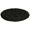 vidaXL Papasan jastučić VIANEN 100% poliester Crna &Oslash; 100 x 12 cm
