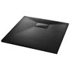 vidaXL Kada za tu&scaron; SMC crna 80 x 80 cm