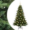 vidaXL Umjetno božićno drvce s kuglicom 120 cm 150 LED lampica