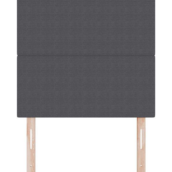 vidaXL Uzglavlje s uzglavljem Tamno siva 100 cm Lažna koža