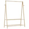vidaXL Stalak za odjeću s policama 132x45,5x150,5 cm od bambusa