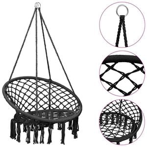 vidaXL Viseća ljuljačka 80 cm antracit