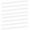 vidaXL Police za knjige 8 kom bijele 80 x 10 x 1,5 cm od iverice