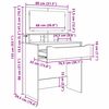 vidaXL Stolovi za presvlačenje u spavaćoj sobi s ladicama Siva Sonoma