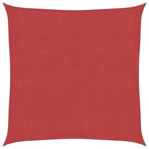 vidaXL Jedro za za&scaron;titu od sunca 160 g/m&sup2; crveno 2 x 2 m HDPE