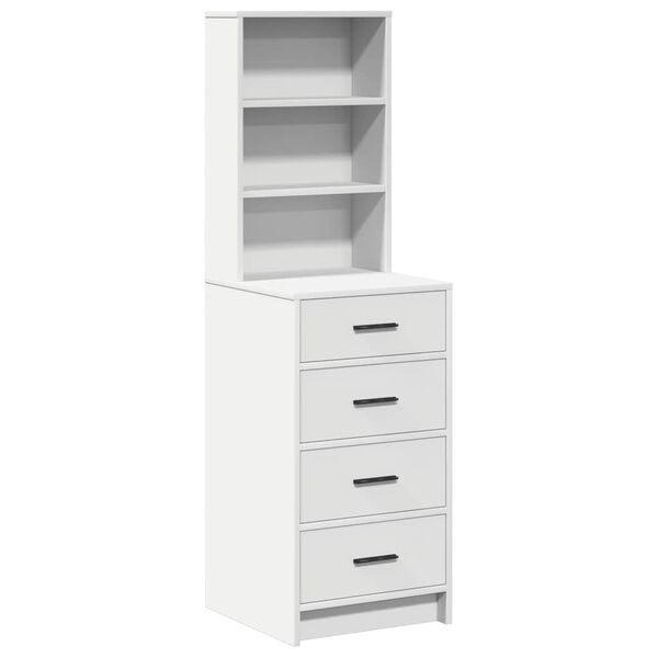 vidaXL Highboard s ladicama Bijelo 40 x 41 x 135 cm Konstruirano drvo