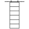 vidaXL Klizna vrata s priborom 76 x 205 cm od ESG stakla i aluminija