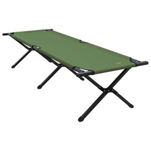 vidaXL Sklopivi kamperski krevet Zelena 193 x 69 x 45 cm