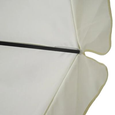 Aluminijski kišobran s prijenosnim temeljem bijeli