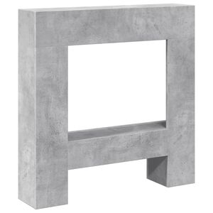 vidaXL Okvir za kamin boja betona 81x18x82 cm od konstruiranog drva