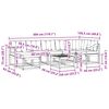 vidaXL Set vanjskih sofa s jastukom 8 pcs Prirodna i bež