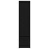 vidaXL Visoka ploča crni hrast 29,5x34x119,5 cm izrađeno drvo