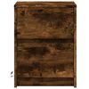 vidaXL Noćni ormarić s LED svjetlima boja dimljenog hrasta