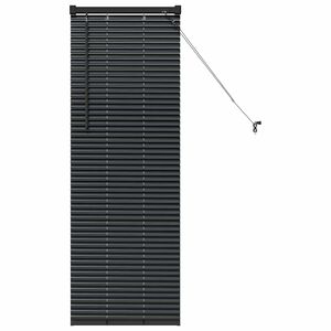 vidaXL Venecijanski zastore Crna 130 x 40 cm Aluminij