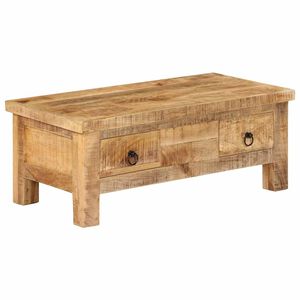 vidaXL Stolić za kavu od masivnog drva manga 90 x 45 x 35 cm