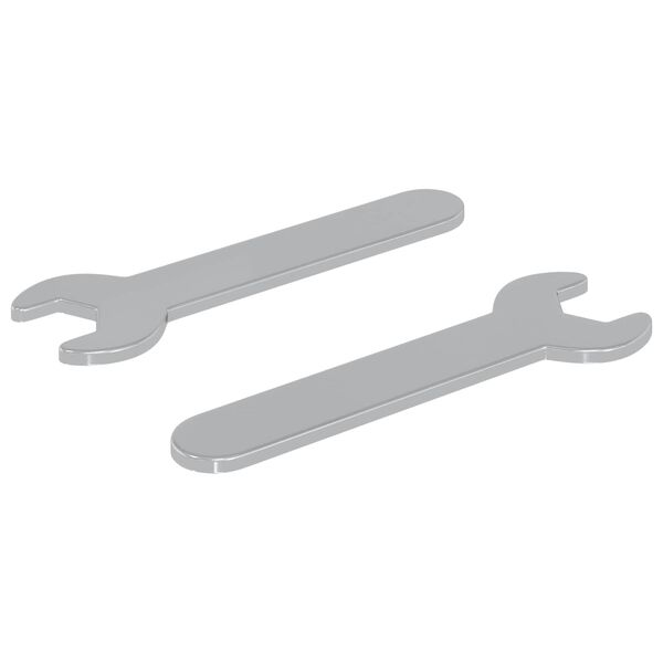 vidaXL Odvijač 2 pcs Srebrno 10 mm Željezo