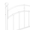 vidaXL Okvir za krevet bijeli metalni 100 x 200 cm