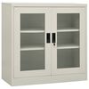 vidaXL Uredski ormarić svjetlosivi 90 x 40 x 90 cm čelični