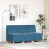 vidaXL Modularna sofa bez naslona 3 pcs Plava 55 x 74 x 82 cm Bar&scaron;un