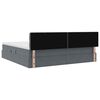 vidaXL Krevet s od storage s madracem Tamno siva 200 x 200 cm Bar&scaron;un