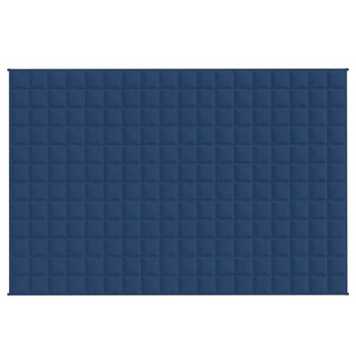 vidaXL Teška deka plava 135x200 cm 10 kg od tkanine