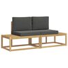 vidaXL Set vanjskih sofa 2 kom. Bijela i antracit Poliester