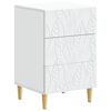 vidaXL Noćni ormarić Bijela 43 x 39,5 x 66,5 cm Konstruirano drvo