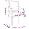 vidaXL Fotelja 54 x 59 x 99 cm platnena