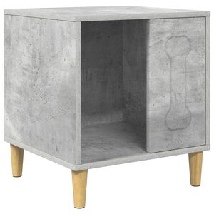 vidaXL Kućica za pse Betonska siva 44 x 42 x 49 cm Konstruirano drvo