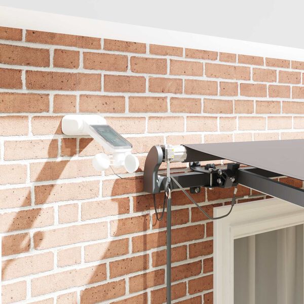 vidaXL Skrovita tenda s Svjetlosiva 300 x 250 cm tkanina